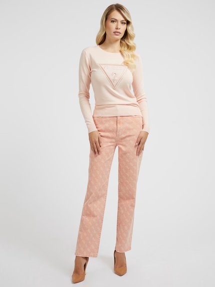 Módní Eloise svetr, Růžová barva, 2023