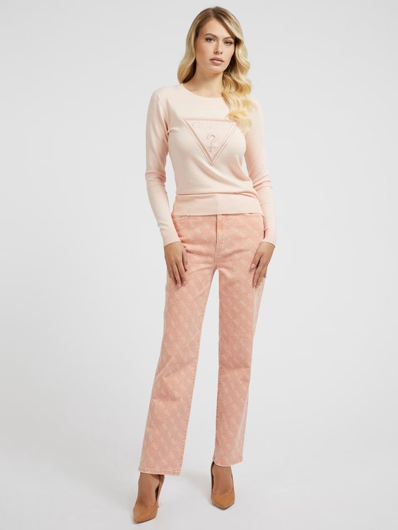 Módní Eloise svetr, Růžová barva, 2023