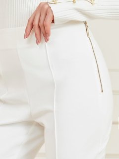 Luxusní New Elle kalhoty, Bílá barva, 38(XS), 42(M), 44(L)