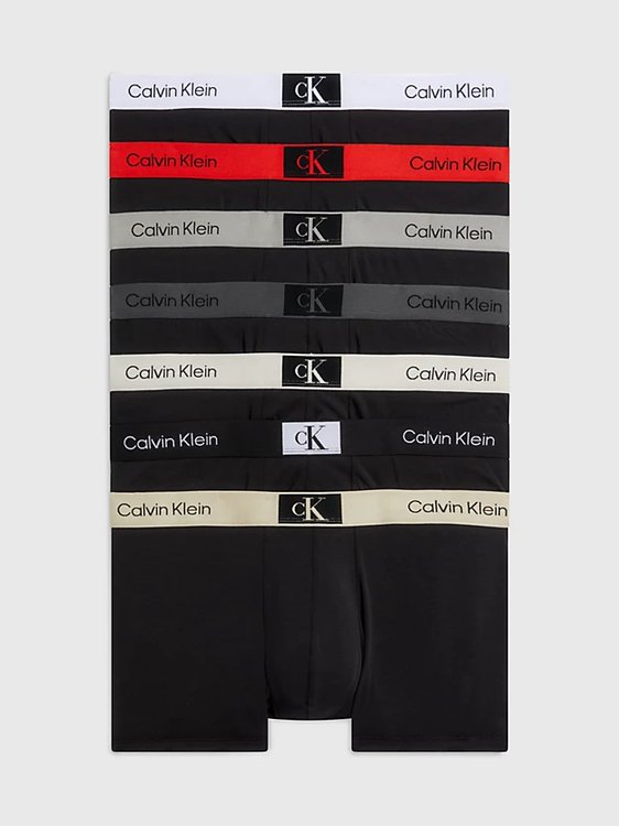 Calvin Klein Underwear – CK 96 Cotton boxery 7ks, Černá barva