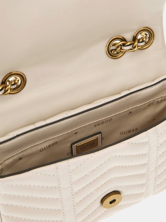 Módní Lovide crossbody, Bílá barva, 2023