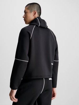 Sweat Hoodie mikina – Calvin Klein Performance, Černá barva Muži