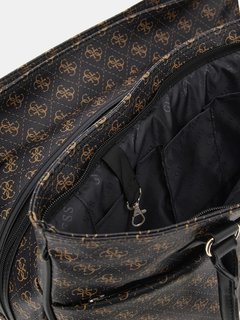 Luxusní Jesco cestovní taška, Černá, Hnědá barva, T/U