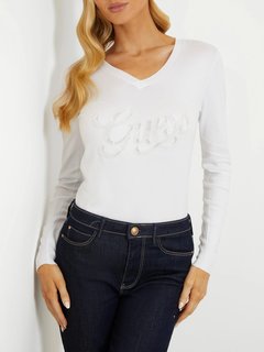 Luxusní Myla Logo svetr, Bílá barva, XS, S, M, L