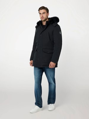 Technical parka – GUESS, Černá barva Muži