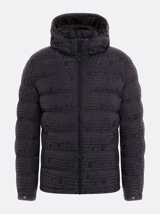 Luxusní Allover bunda, Černá barva, M, L, XL