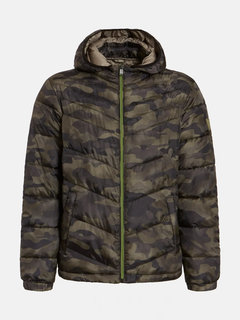 Guess, Khaki, Zelená barva Lehká puffa bunda