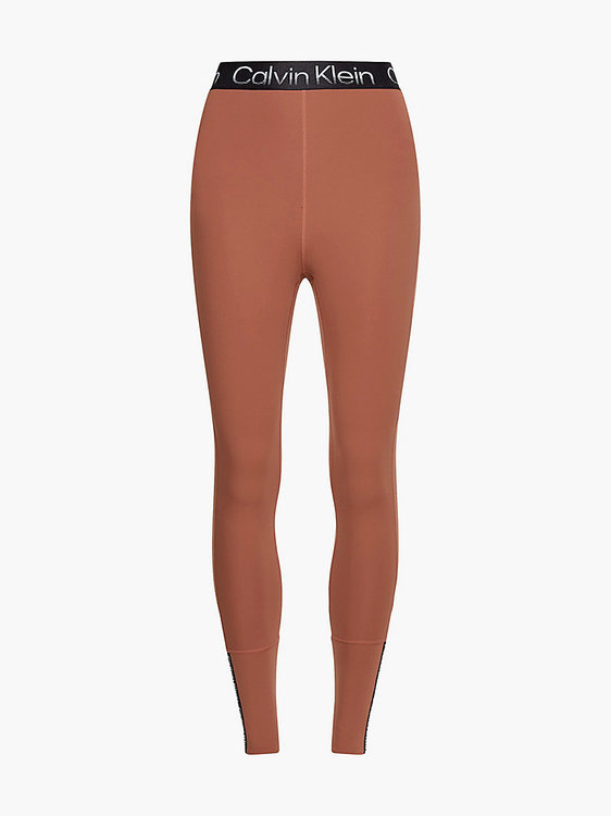 Gym legíny Hnědá, Oranžová barva Ženy