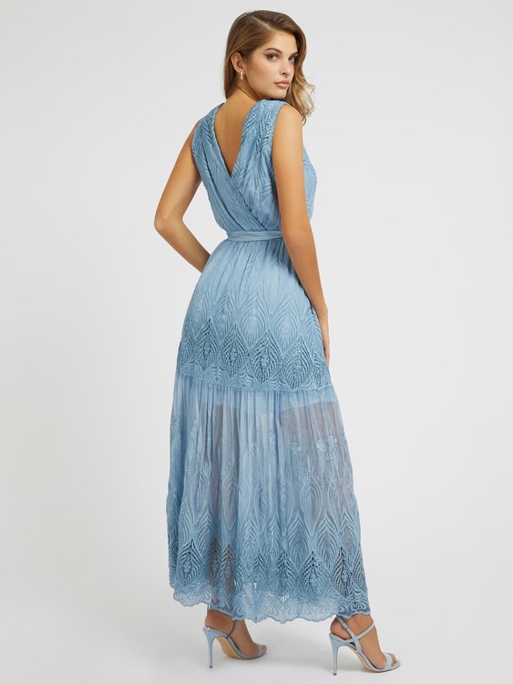 Pam Embro šaty – GUESS, Modrá barva Ženy