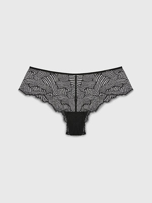 Calvin Klein Underwear – Geo Lace hipstery, Černá barva