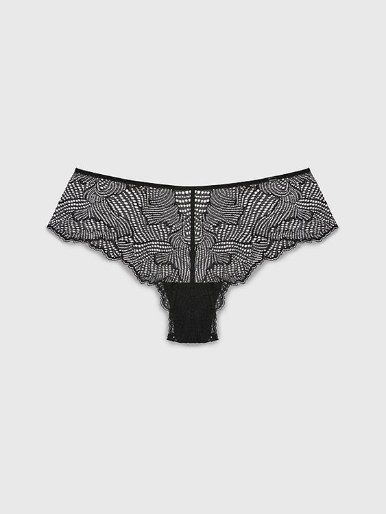 Calvin Klein Underwear – Geo Lace hipstery, Černá barva