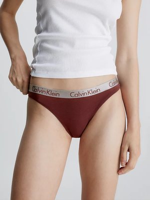 Radiant Cotton tanga 3ks – Calvin Klein Underwear, Černá, Modrá barva Ženy
