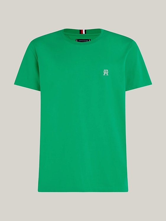 Monogram triko Zelená barva Muži