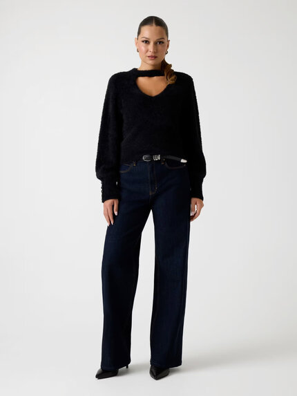 Módní W5BR92Z3BJ0-JBLK SVETR L/S, 2025