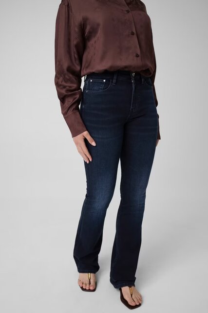 Módní Sexy flare jeans, Modrá barva, 2026