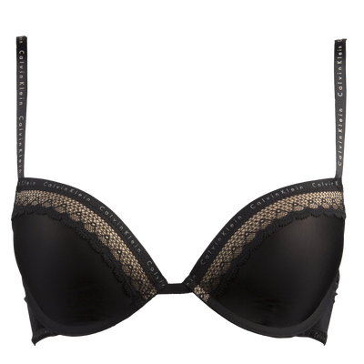 Luxusní Push-Up podprsenka, Černá barva, 32/0A