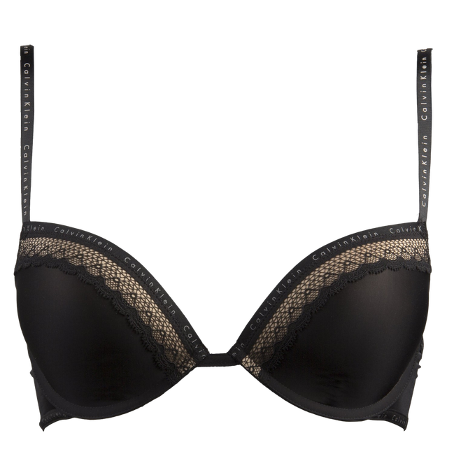 Luxusní Push-Up podprsenka, Černá barva, 32/0A