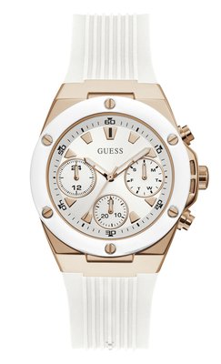 Guess – Hodinky Athena, Bílá, Zlatá barva