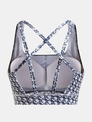 Luxusní Logo sportovní podprsenka, Bílá, Modrá barva, S, M 1