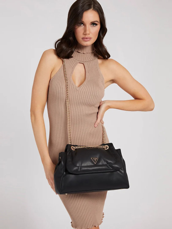 Luxusní Sharma maxi crossbody, Černá barva, T/U/1, T/U