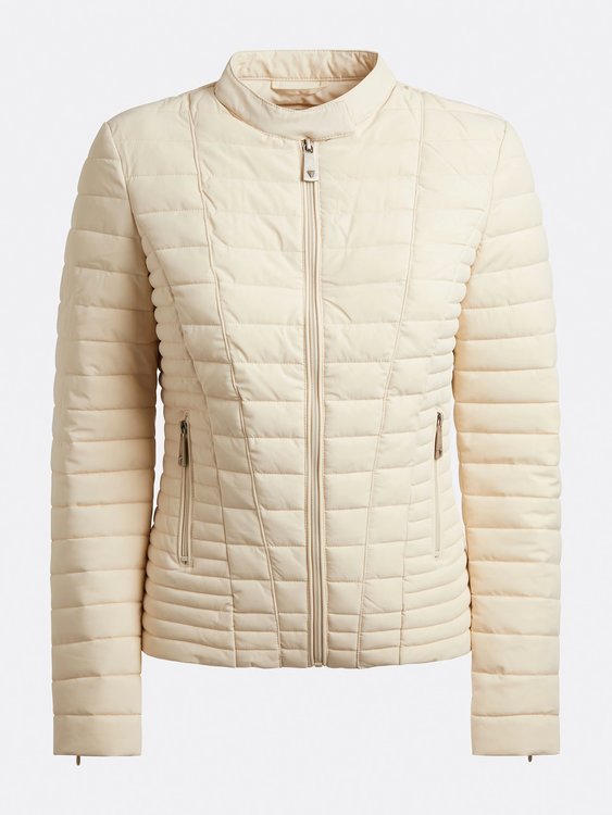 Luxusní Vona bunda, Krémová barva, S, L, XL