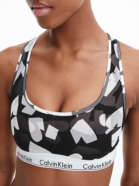 Luxusní Modern Cotton podprsenka, Černá barva, S, M, L, XL