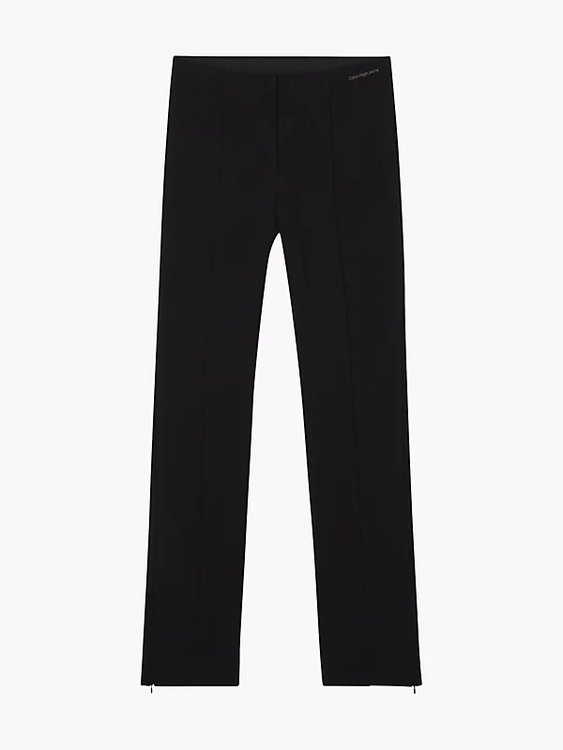 Slim Fit kalhoty Černá barva Ženy