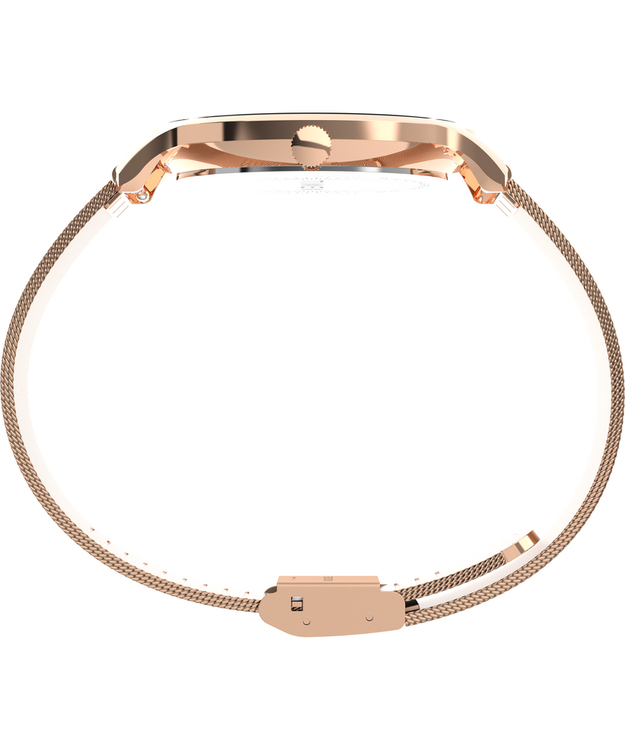 Módní Transcend hodinky, Černá, Růžové zlato barva, 2024