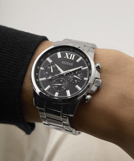 Walker hodinky – GUESS, Stříbrná barva Muži 1