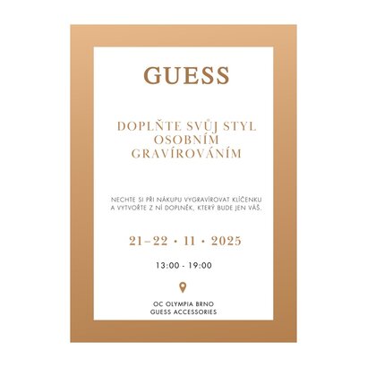 Vytvořte si svou klíčenku GUESS