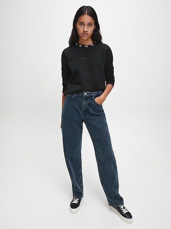 Logo mikina – Calvin Klein Jeans, Černá barva Ženy, Ženy, Ženy