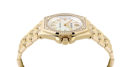 Módní PLEIN EXTREME hodinky, Zlatá barva, 2023