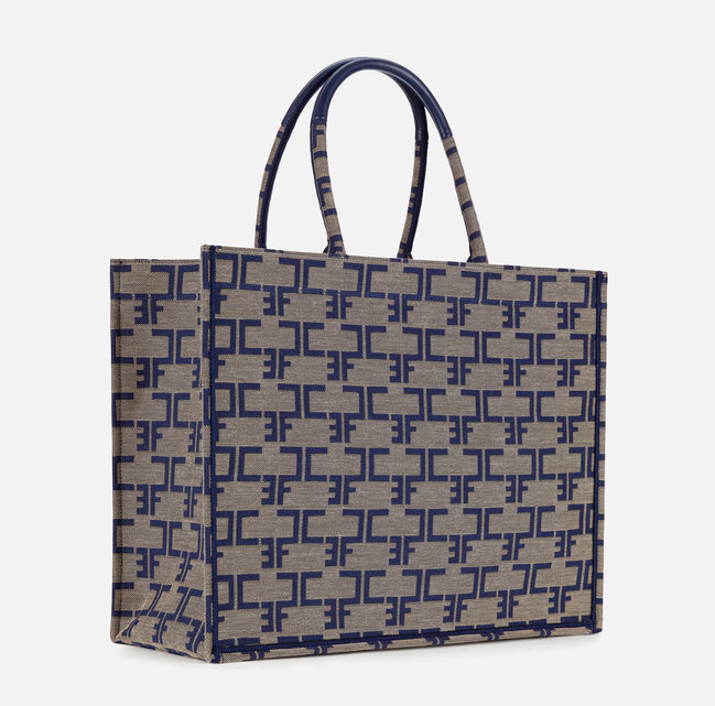 Womens kabelka, Modrá, Šedá barva Ženy