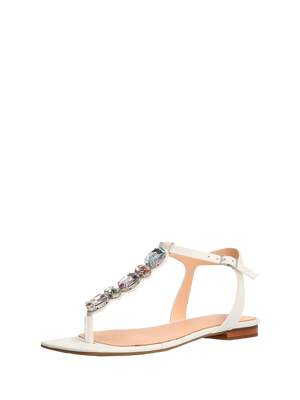 Guess – Sefora sandálky, Bílá barva