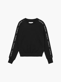 Logo tape mikina Černá barva Ženy