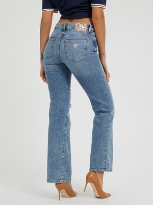 Sexy Straight jeany – GUESS, Modrá barva Ženy