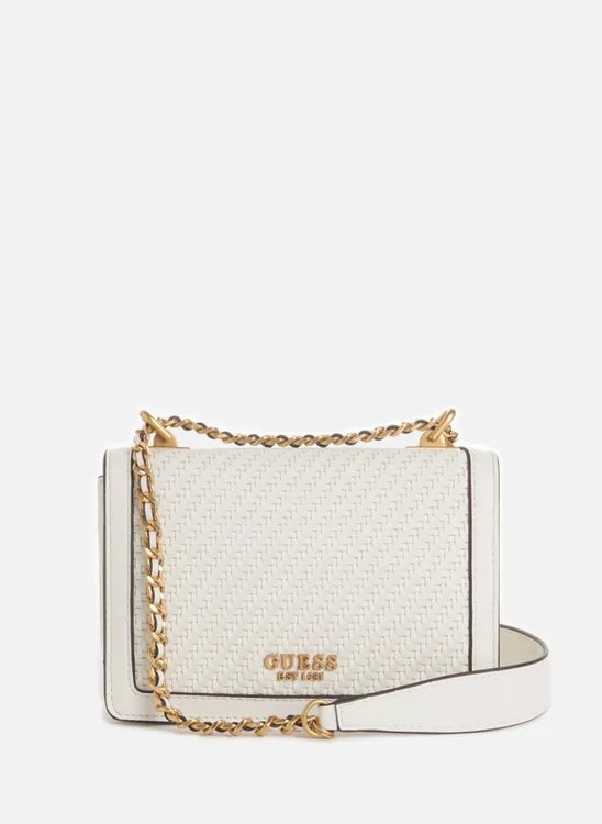 GUESS – Abey crossbody, Bílá barva