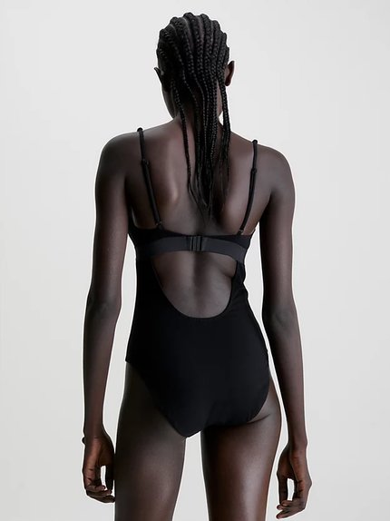 Módní KW0KW02137-BEH plavky PLUNGE ONE PIECE, 2023