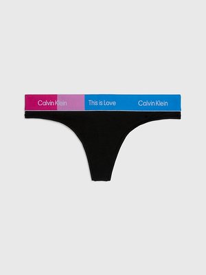 Calvin Klein Underwear – This is Love tanga, Černá barva