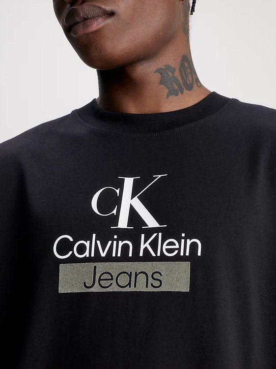 Luxusní Stacked Archival triko, Černá barva, S, M, L, XL, XXL