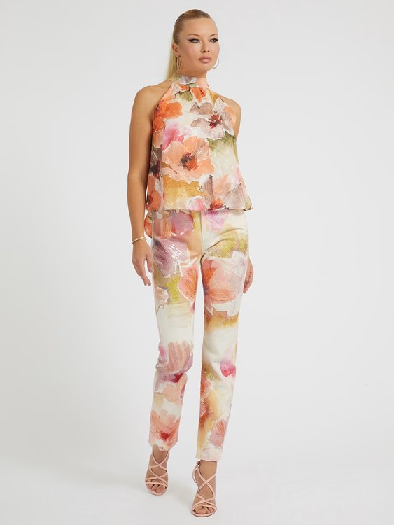 Módní Katia top, Multi, Oranžová barva, 2023