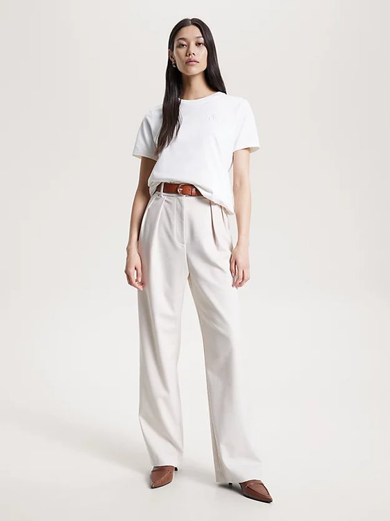 Modern Regular triko – Tommy Hilfiger, Bílá barva Ženy