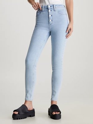 Calvin Klein Jeans – High Rise Super Skin jeans, Modrá barva