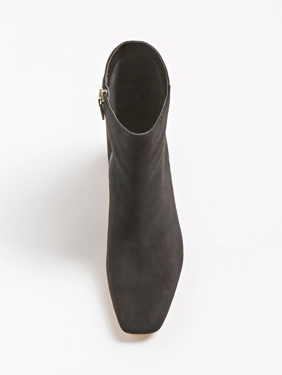 Luxusní Adelia Suede kotníkové boty, Černá barva, 35, 36, 37, 38, 39, 40