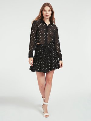 Lubia sukně – Guess, Bílá, Černá barva Ženy, Ženy