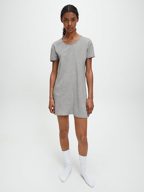 Calvin Klein Underwear – Noční košile Youthful lingerie, Šedá barva