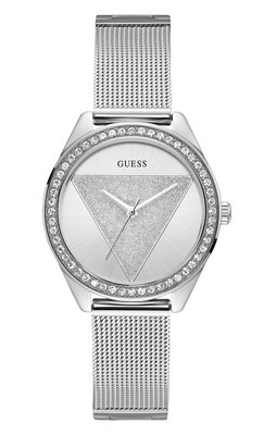 Guess – Hodinky Tri Glitz, Stříbrná barva