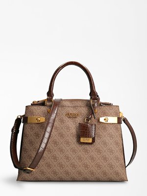 Guess – Zadie kabelka, Hnědá barva