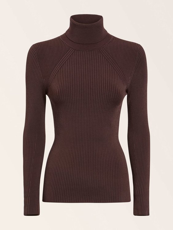 Módní Aida svetr, Hnědá barva, 2022 1