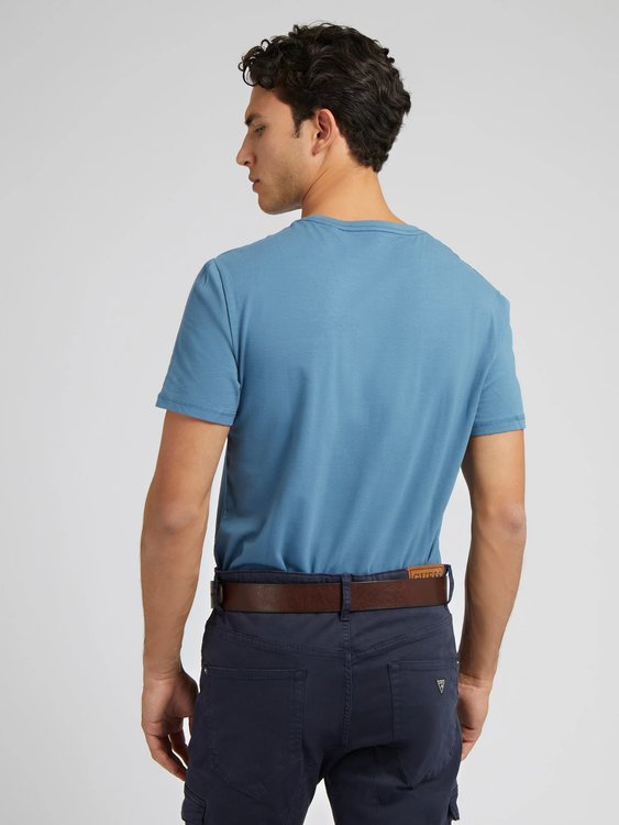 Jasin tričko – Guess, Modrá barva Muži